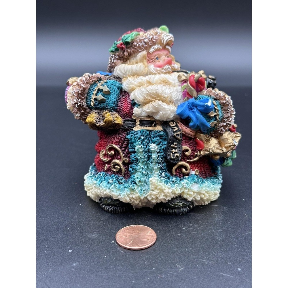 Vintage Santa with Pipe Crinkle Claus 5th Ave 1998 Possible Dreams Figurine